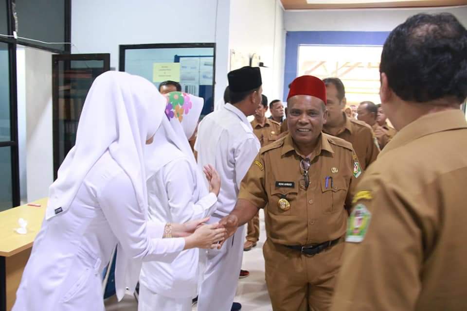 Hari Pertama Kerja Bupati Pidie Abusyik Sidak RSU Sigli, Wabup Sidak RSU Beuereuenun